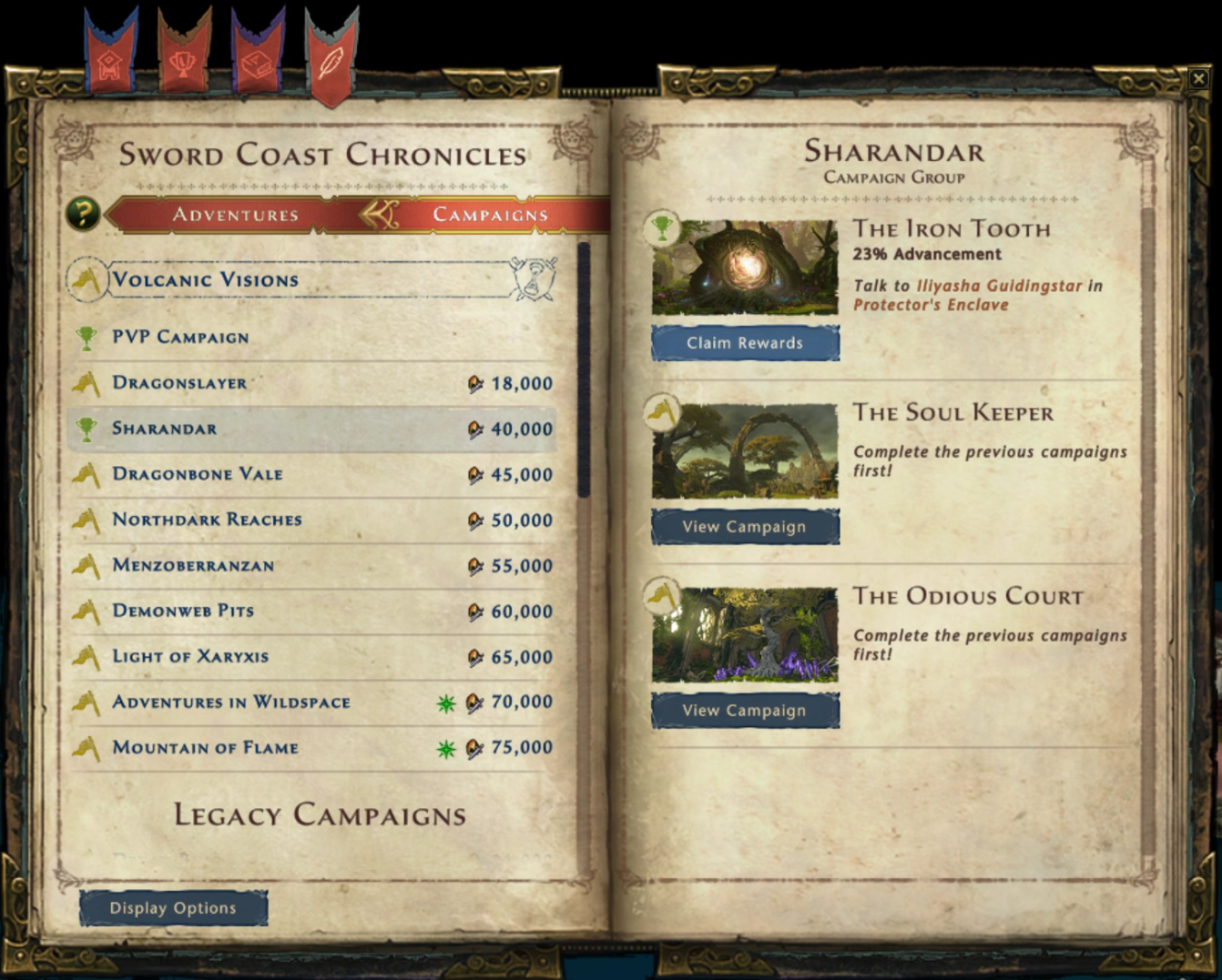 Screenshot of implemented journal